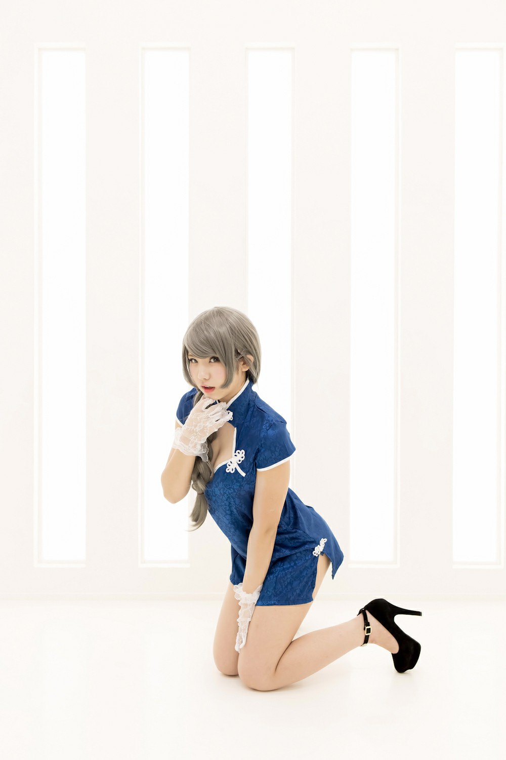 图片[4]-中華娘娘之Blue蓝色旗袍与美腿高跟 – COSPLAY-瞬颜部落