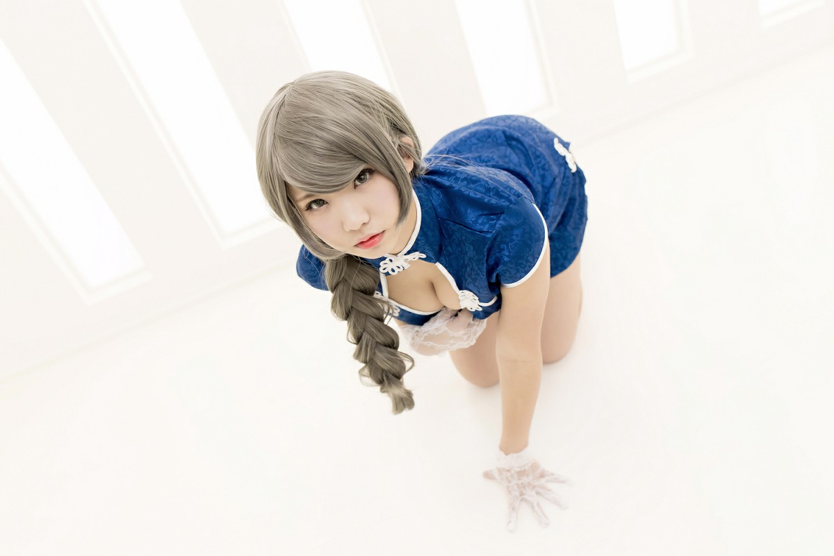 图片[3]-中華娘娘之Blue蓝色旗袍与美腿高跟 – COSPLAY-瞬颜部落