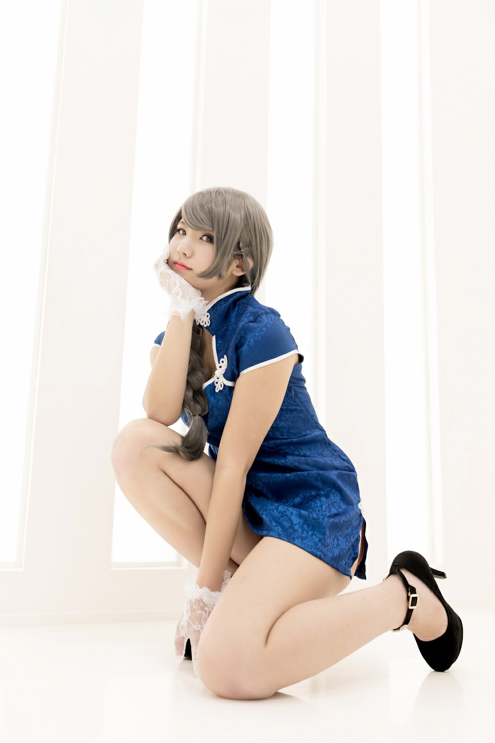 图片[12]-中華娘娘之Blue蓝色旗袍与美腿高跟 – COSPLAY-瞬颜部落