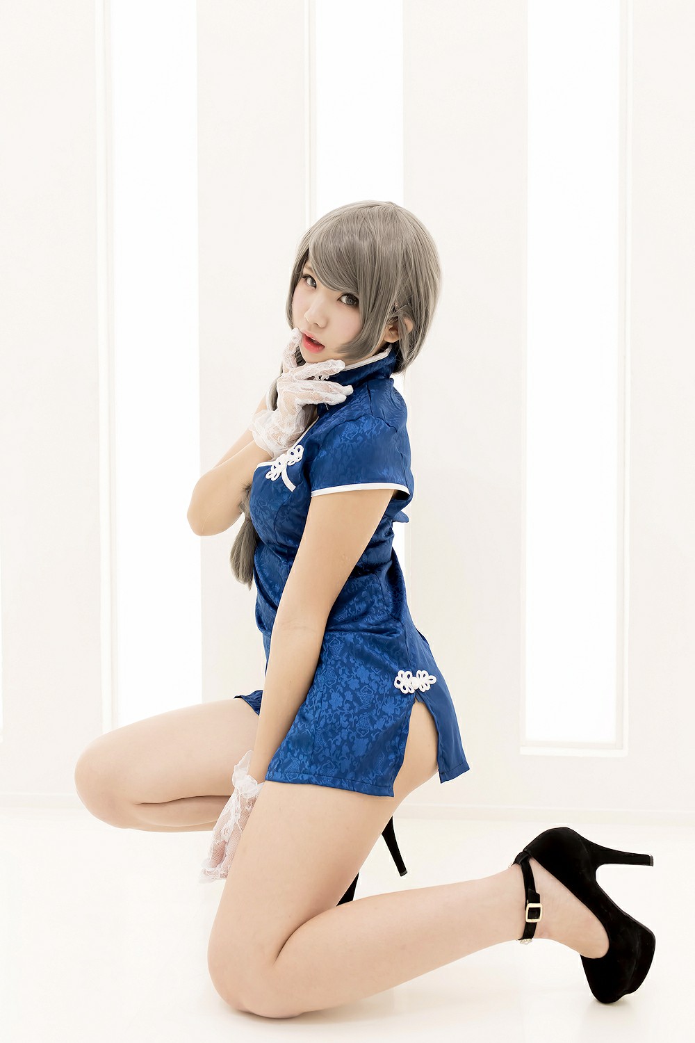 图片[10]-中華娘娘之Blue蓝色旗袍与美腿高跟 – COSPLAY-瞬颜部落