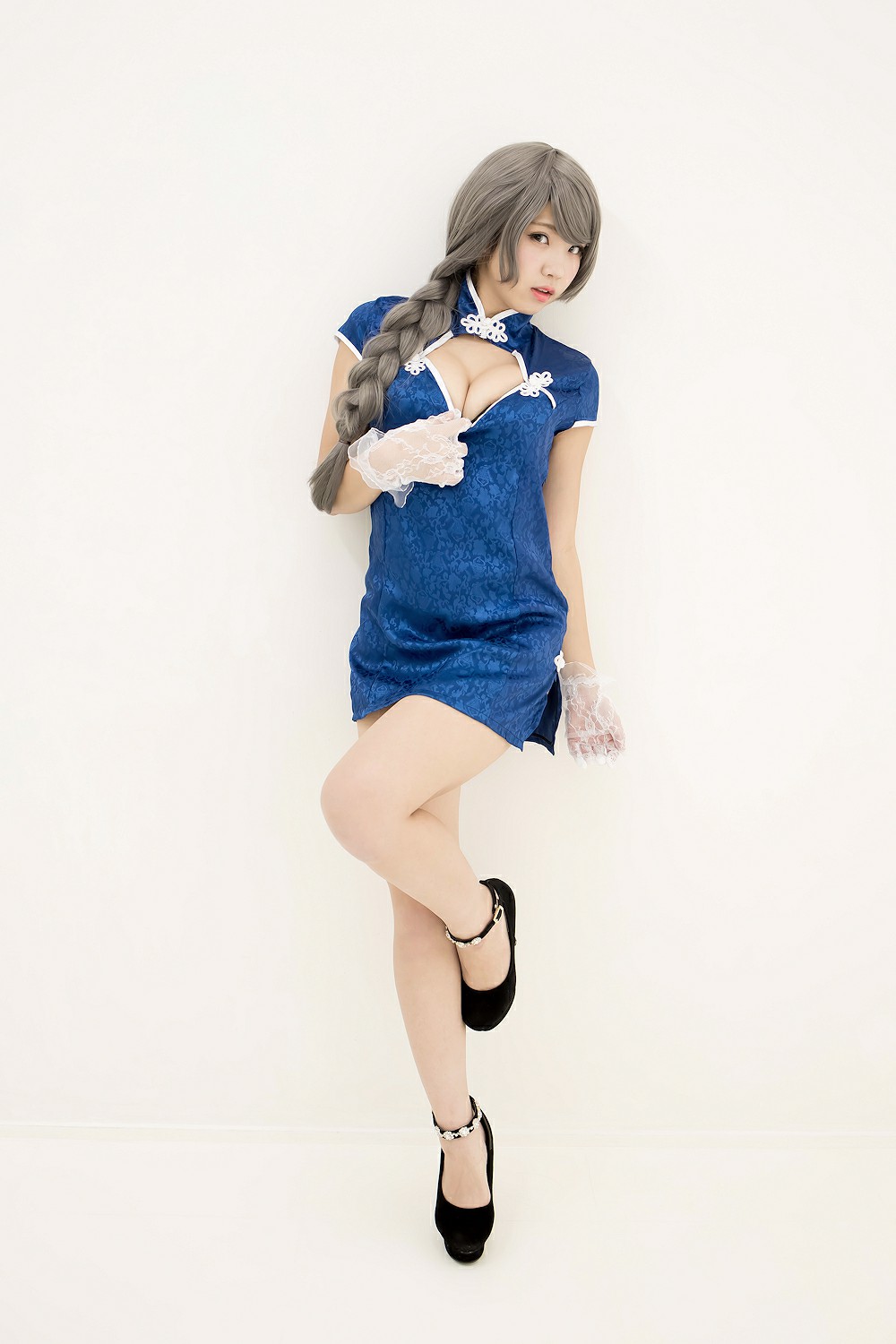 图片[18]-中華娘娘之Blue蓝色旗袍与美腿高跟 – COSPLAY-瞬颜部落