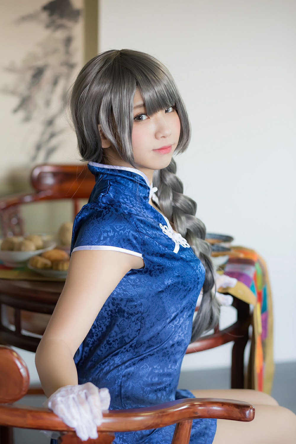 图片[33]-中華娘娘之Blue蓝色旗袍与美腿高跟 – COSPLAY-瞬颜部落