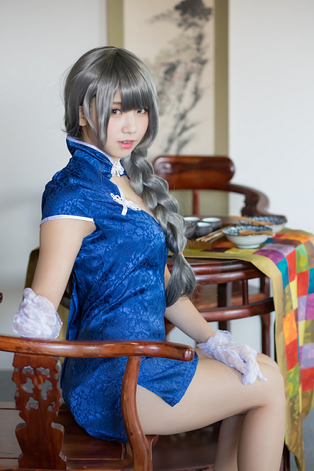 图片[32]-中華娘娘之Blue蓝色旗袍与美腿高跟 – COSPLAY-瞬颜部落