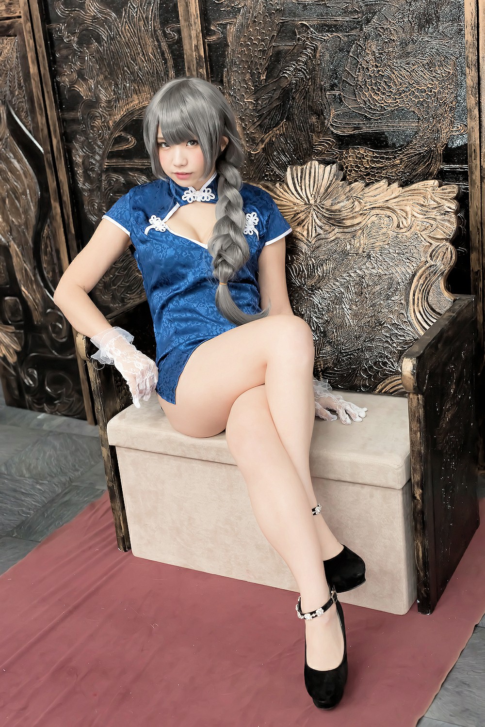 图片[47]-中華娘娘之Blue蓝色旗袍与美腿高跟 – COSPLAY-瞬颜部落