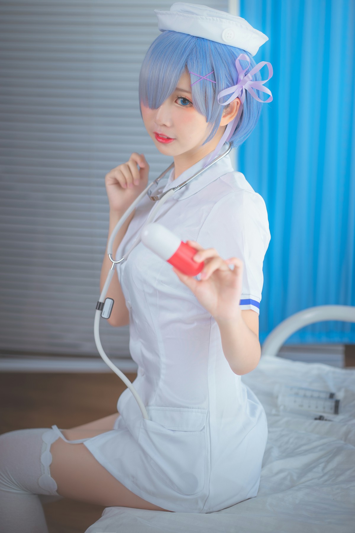 图片[4]-[Cosplay]面饼仙儿 – 蕾姆护士装 – COSPLAY-瞬颜部落