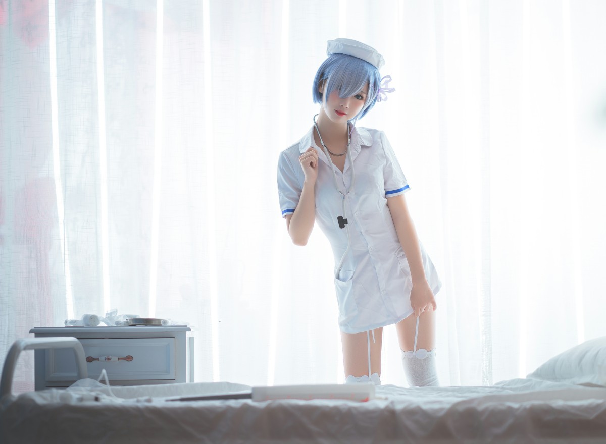 图片[9]-[Cosplay]面饼仙儿 – 蕾姆护士装 – COSPLAY-瞬颜部落