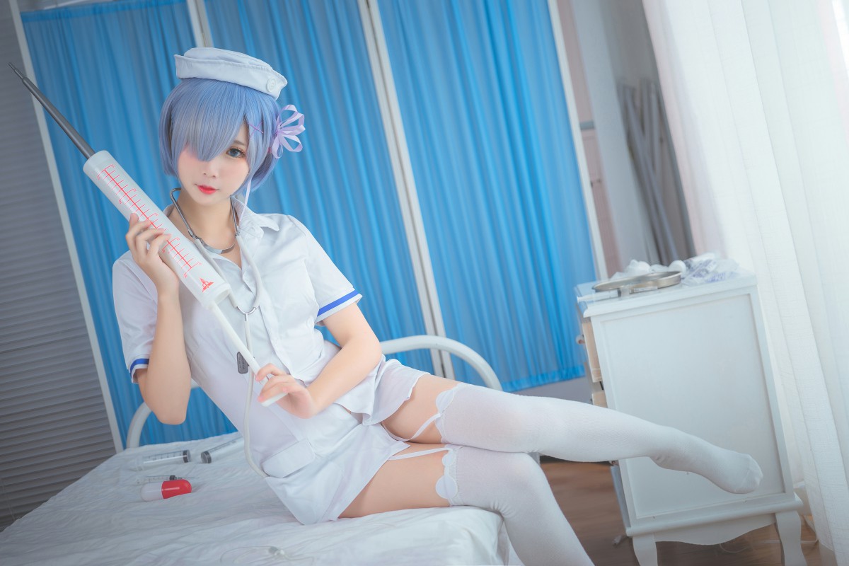 图片[8]-[Cosplay]面饼仙儿 – 蕾姆护士装 – COSPLAY-瞬颜部落