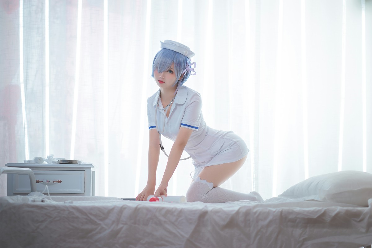 图片[10]-[Cosplay]面饼仙儿 – 蕾姆护士装 – COSPLAY-瞬颜部落