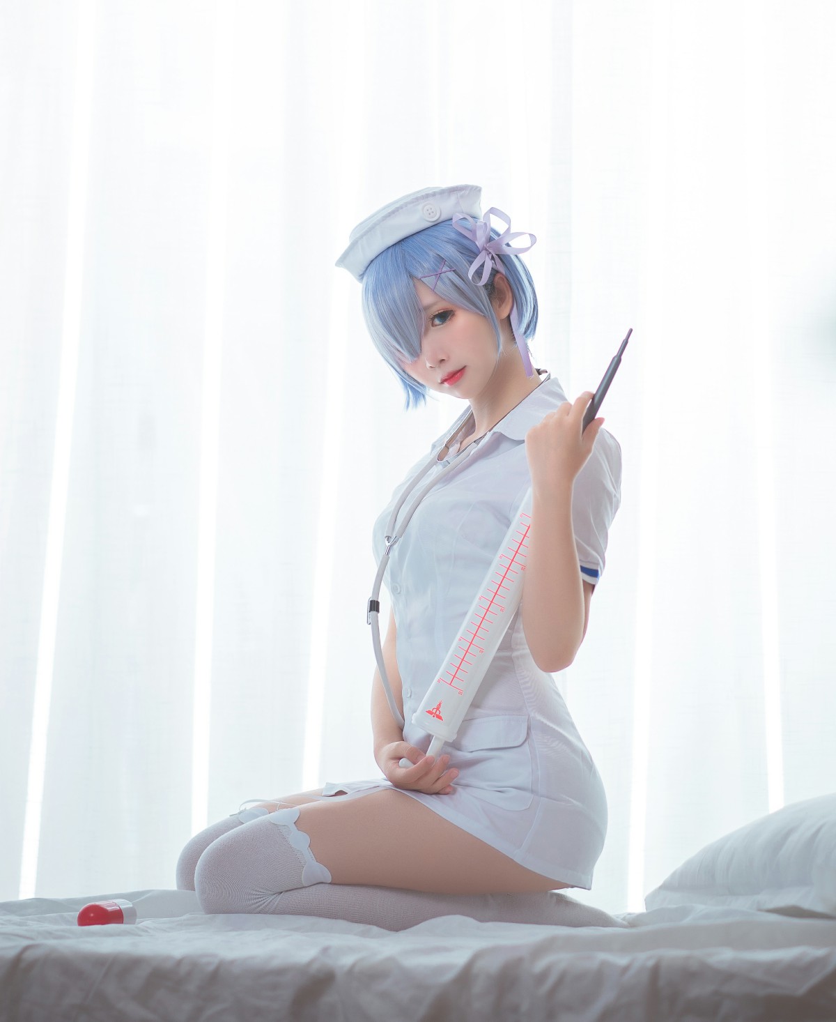图片[12]-[Cosplay]面饼仙儿 – 蕾姆护士装 – COSPLAY-瞬颜部落