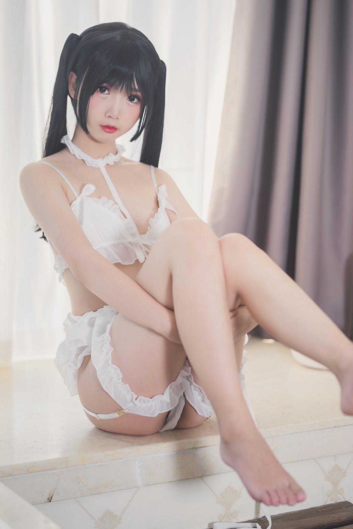 图片[3]-[Cosplay]面饼仙儿 – 脑内少女 白内衣 – COSPLAY-瞬颜部落