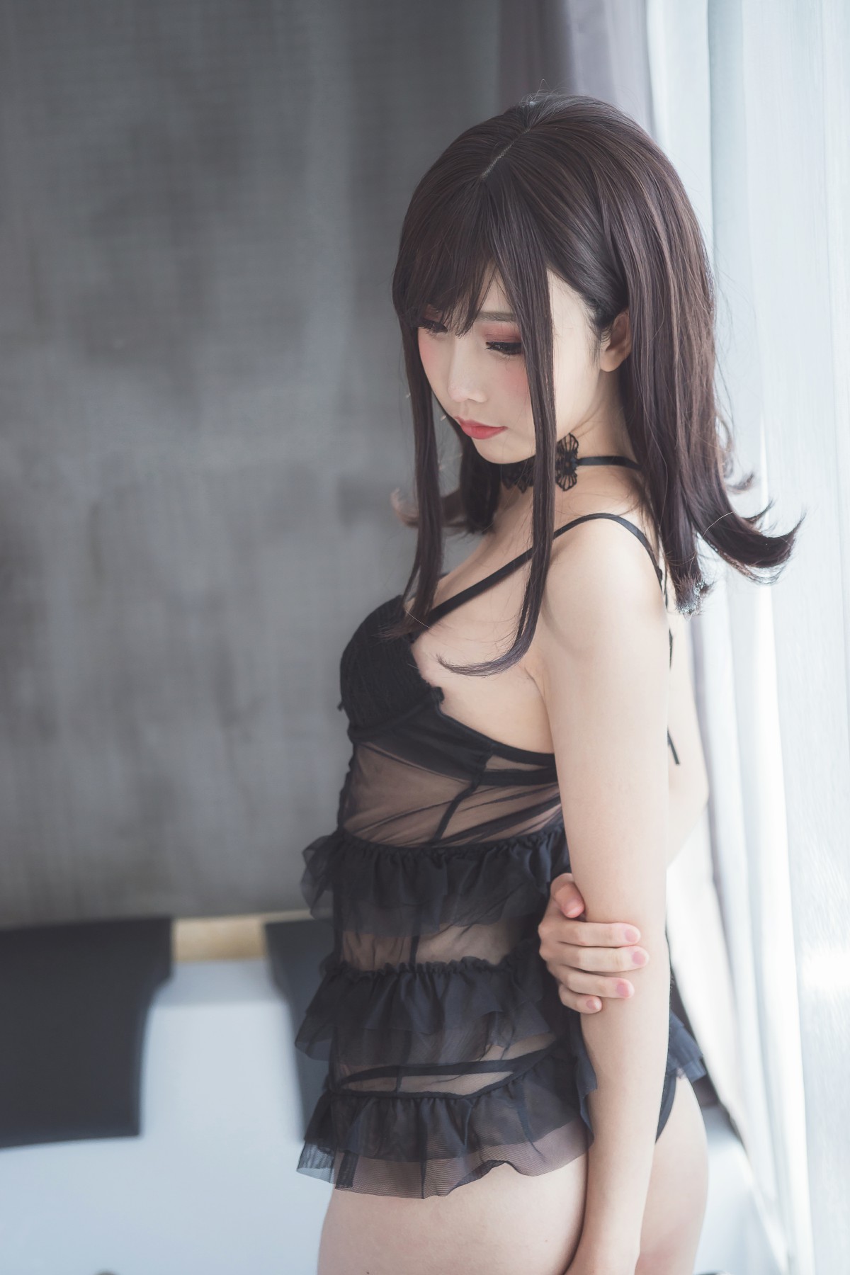 图片[10]-[Cosplay]面饼仙儿 – 脑内少女 黑色束衣 – COSPLAY-瞬颜部落