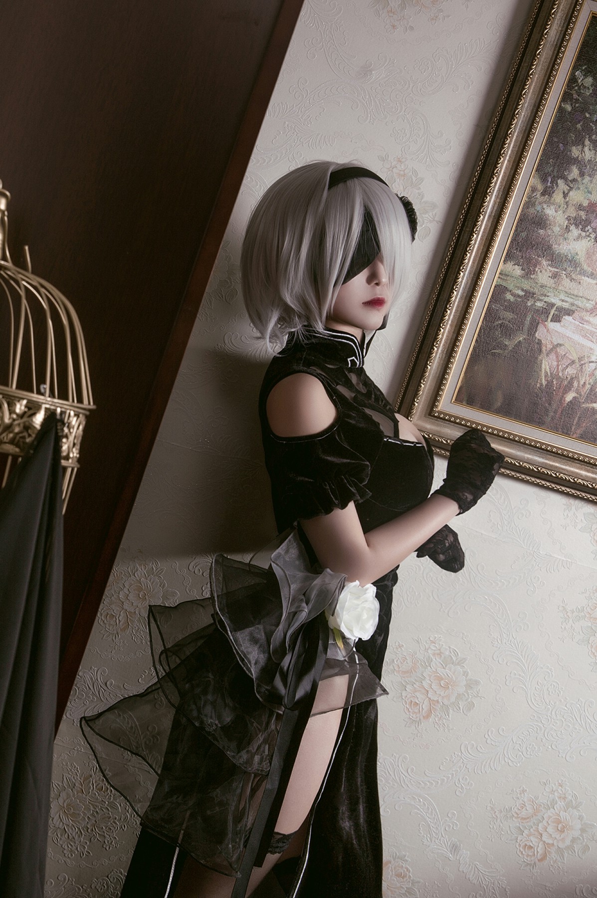 [Cosplay]穿旗袍的2B小姐姐 – COSPLAY-瞬颜部落