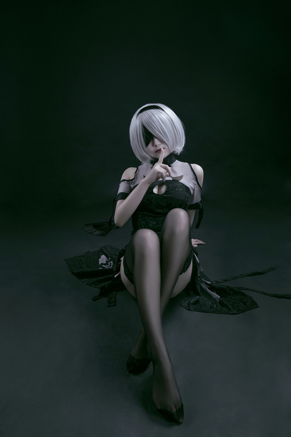 图片[2]-[Cosplay]穿旗袍的2B小姐姐 – COSPLAY-瞬颜部落