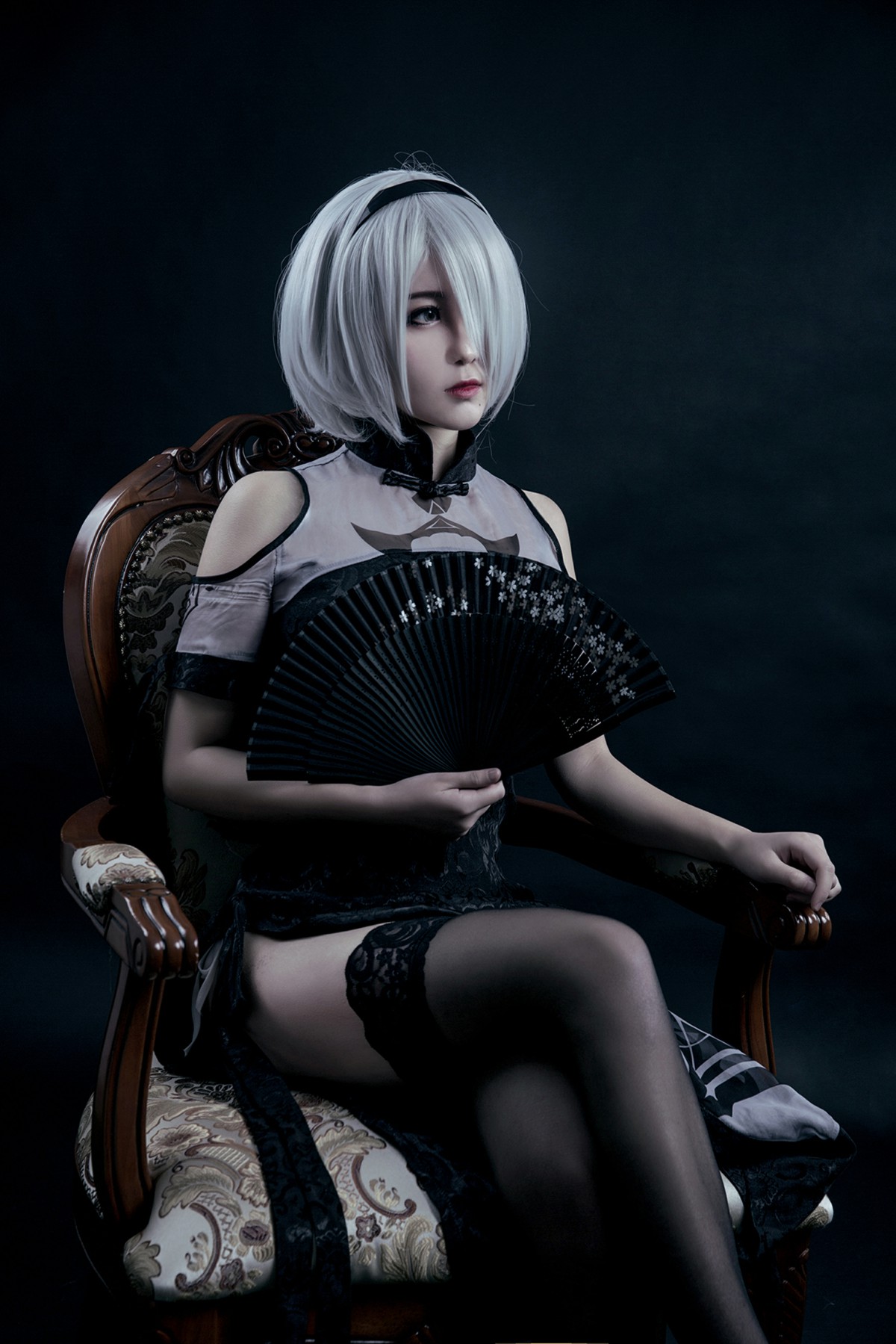 图片[6]-[Cosplay]穿旗袍的2B小姐姐 – COSPLAY-瞬颜部落