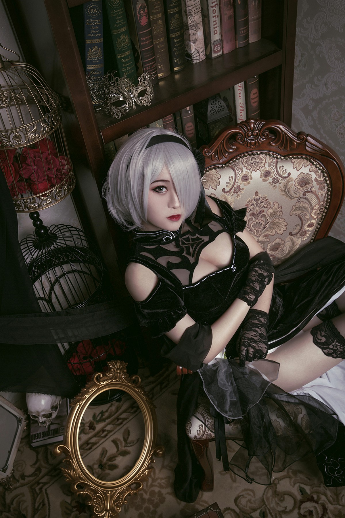 图片[7]-[Cosplay]穿旗袍的2B小姐姐 – COSPLAY-瞬颜部落