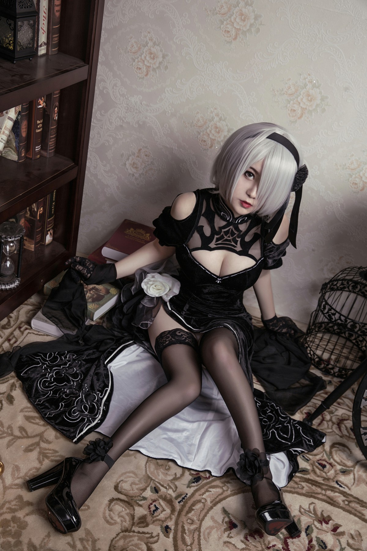 图片[9]-[Cosplay]穿旗袍的2B小姐姐 – COSPLAY-瞬颜部落