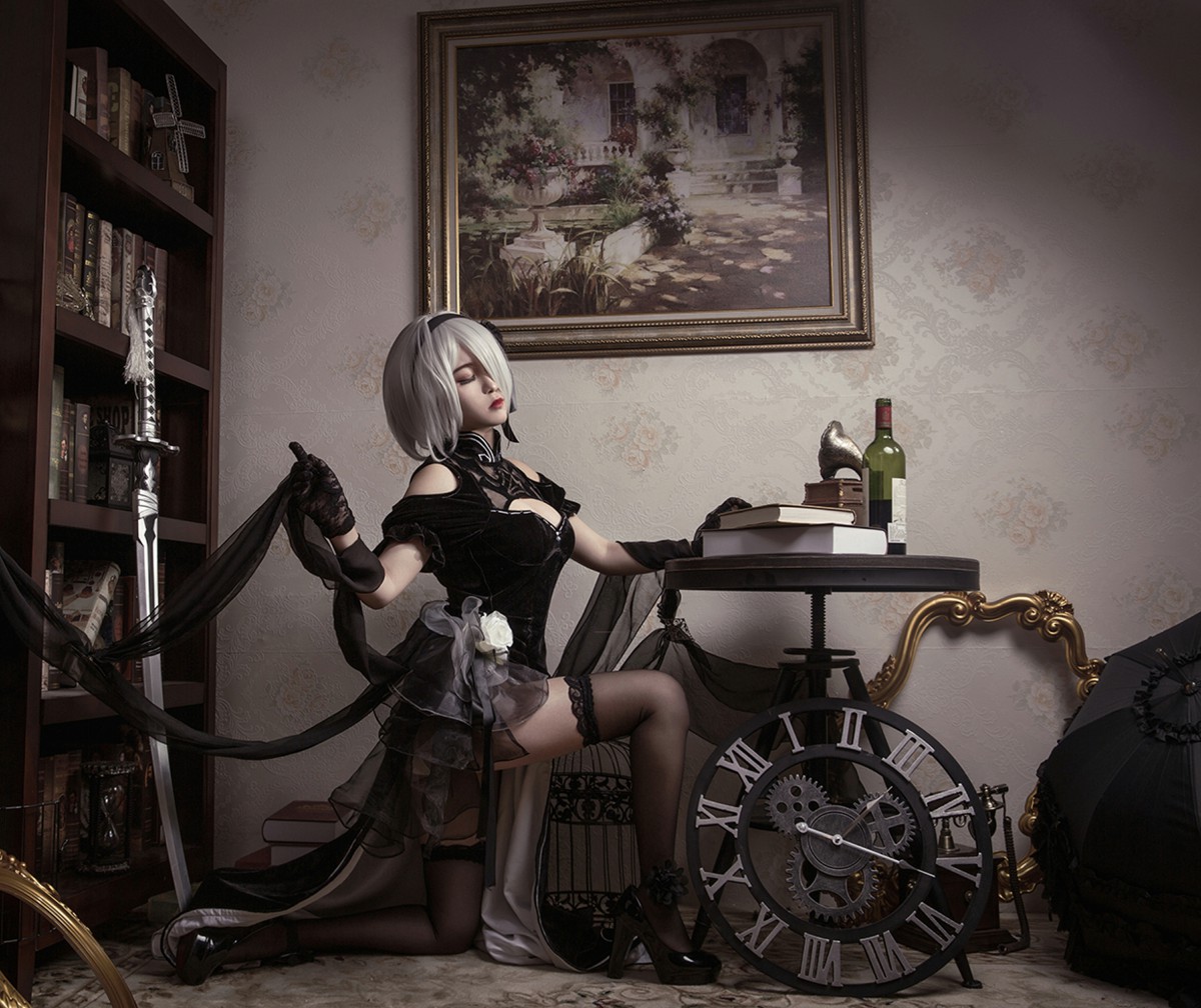 图片[12]-[Cosplay]穿旗袍的2B小姐姐 – COSPLAY-瞬颜部落