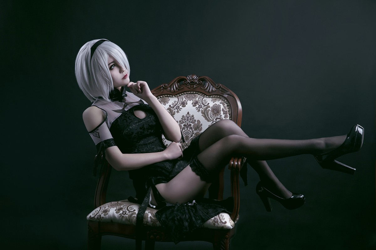 图片[13]-[Cosplay]穿旗袍的2B小姐姐 – COSPLAY-瞬颜部落