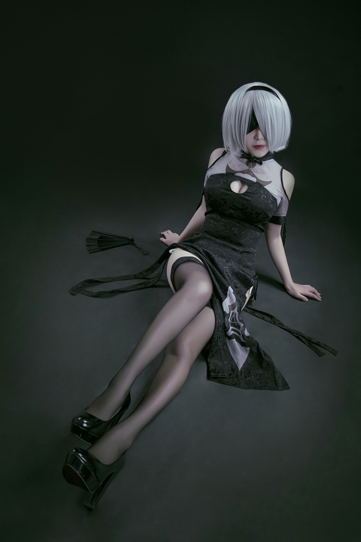 图片[19]-[Cosplay]穿旗袍的2B小姐姐 – COSPLAY-瞬颜部落
