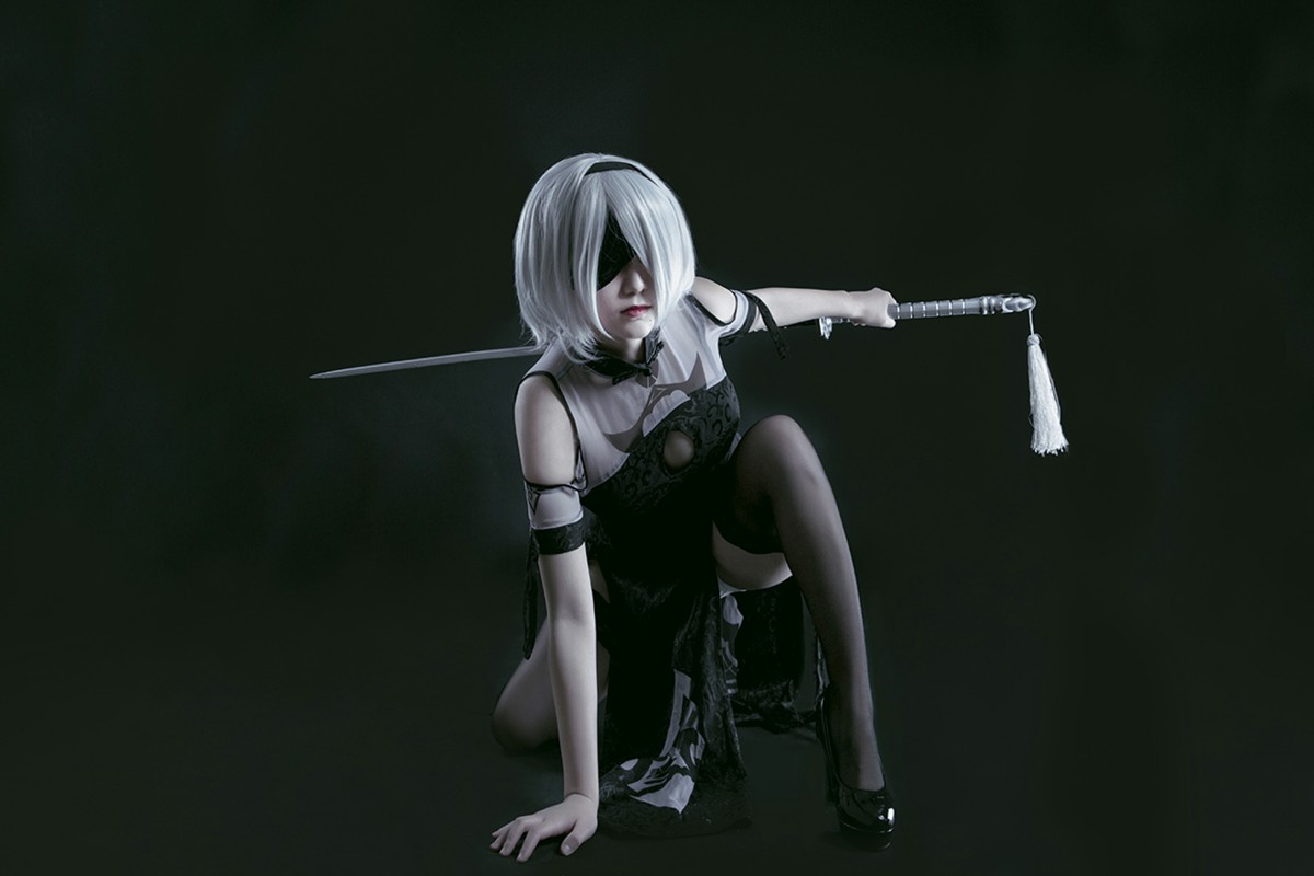 图片[23]-[Cosplay]穿旗袍的2B小姐姐 – COSPLAY-瞬颜部落