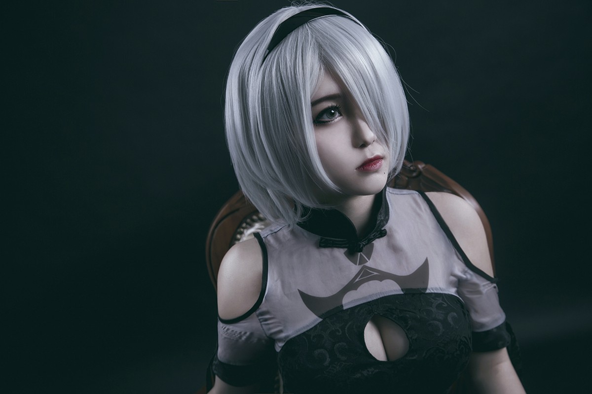 图片[27]-[Cosplay]穿旗袍的2B小姐姐 – COSPLAY-瞬颜部落