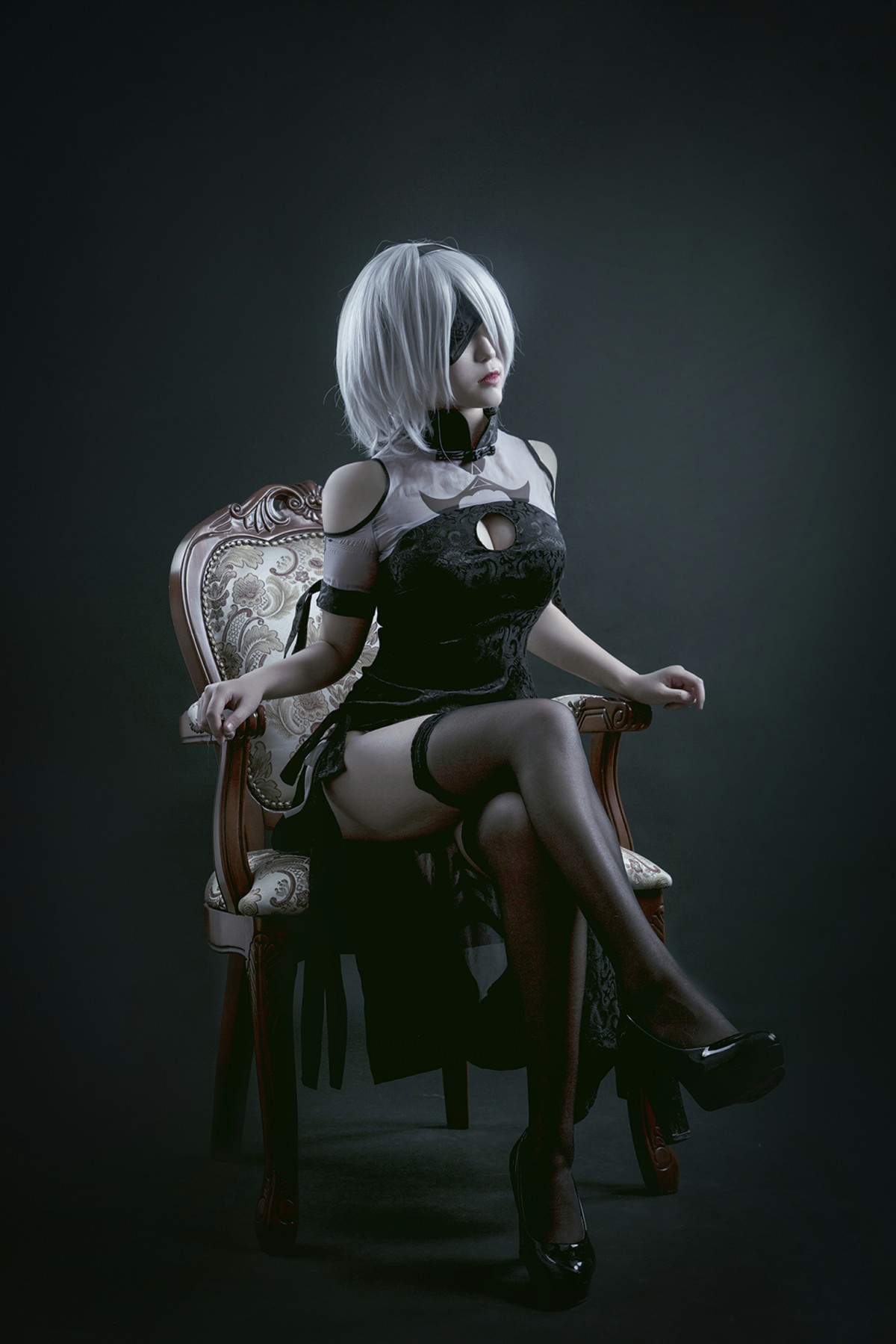 图片[28]-[Cosplay]穿旗袍的2B小姐姐 – COSPLAY-瞬颜部落