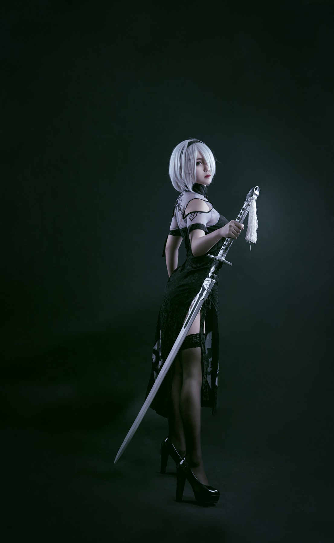 图片[31]-[Cosplay]穿旗袍的2B小姐姐 – COSPLAY-瞬颜部落