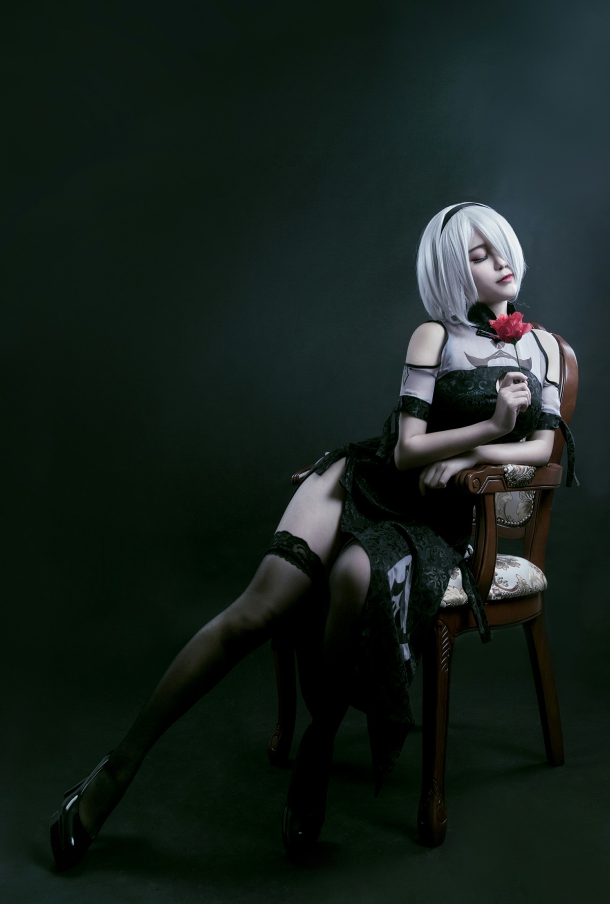 图片[30]-[Cosplay]穿旗袍的2B小姐姐 – COSPLAY-瞬颜部落