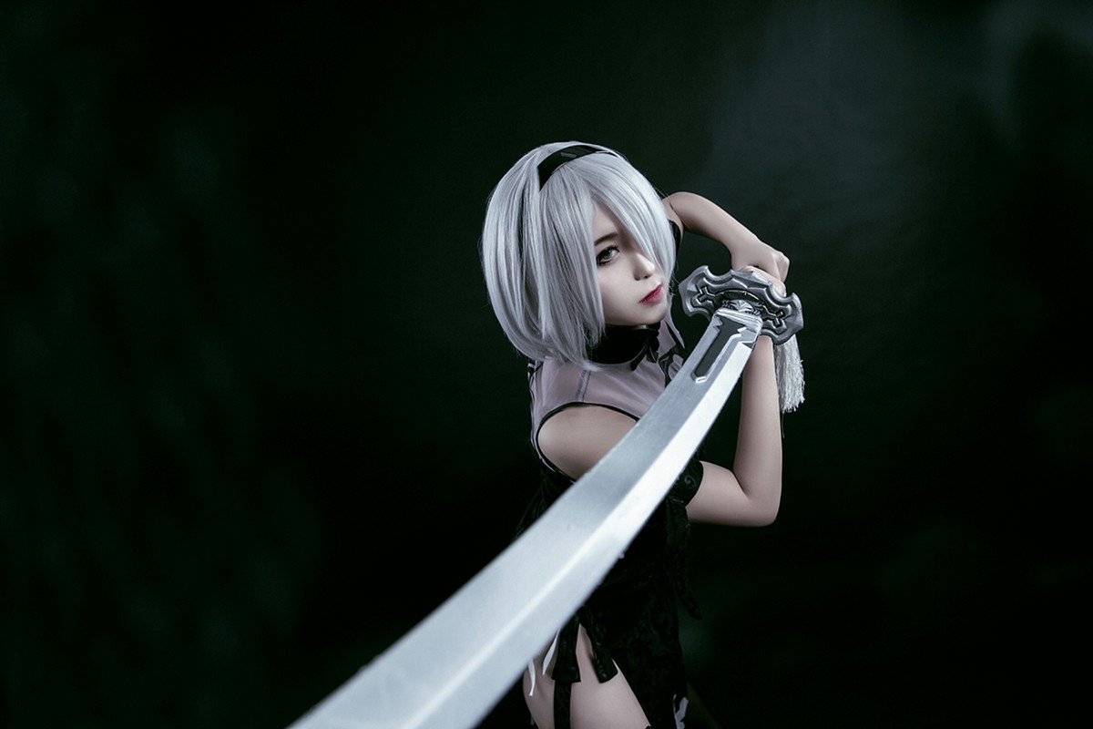 图片[32]-[Cosplay]穿旗袍的2B小姐姐 – COSPLAY-瞬颜部落