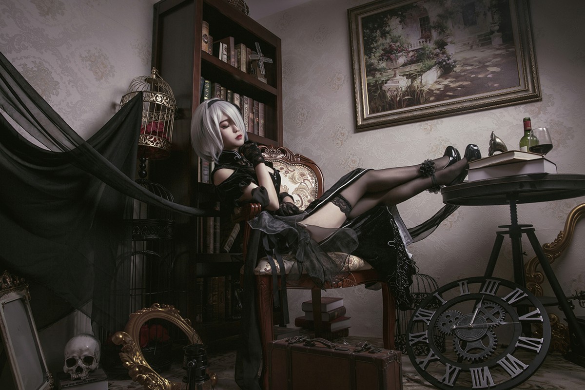 图片[35]-[Cosplay]穿旗袍的2B小姐姐 – COSPLAY-瞬颜部落