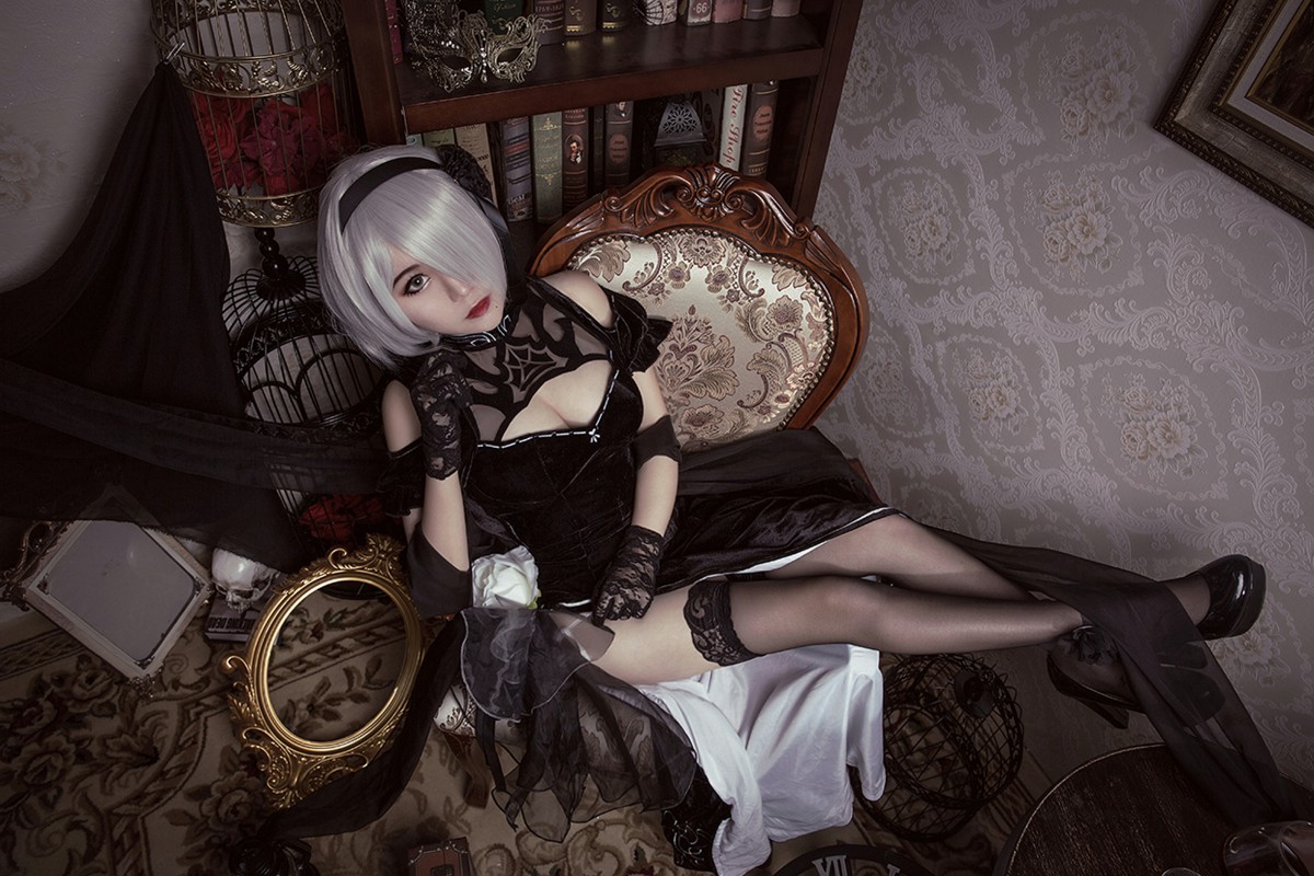 图片[34]-[Cosplay]穿旗袍的2B小姐姐 – COSPLAY-瞬颜部落