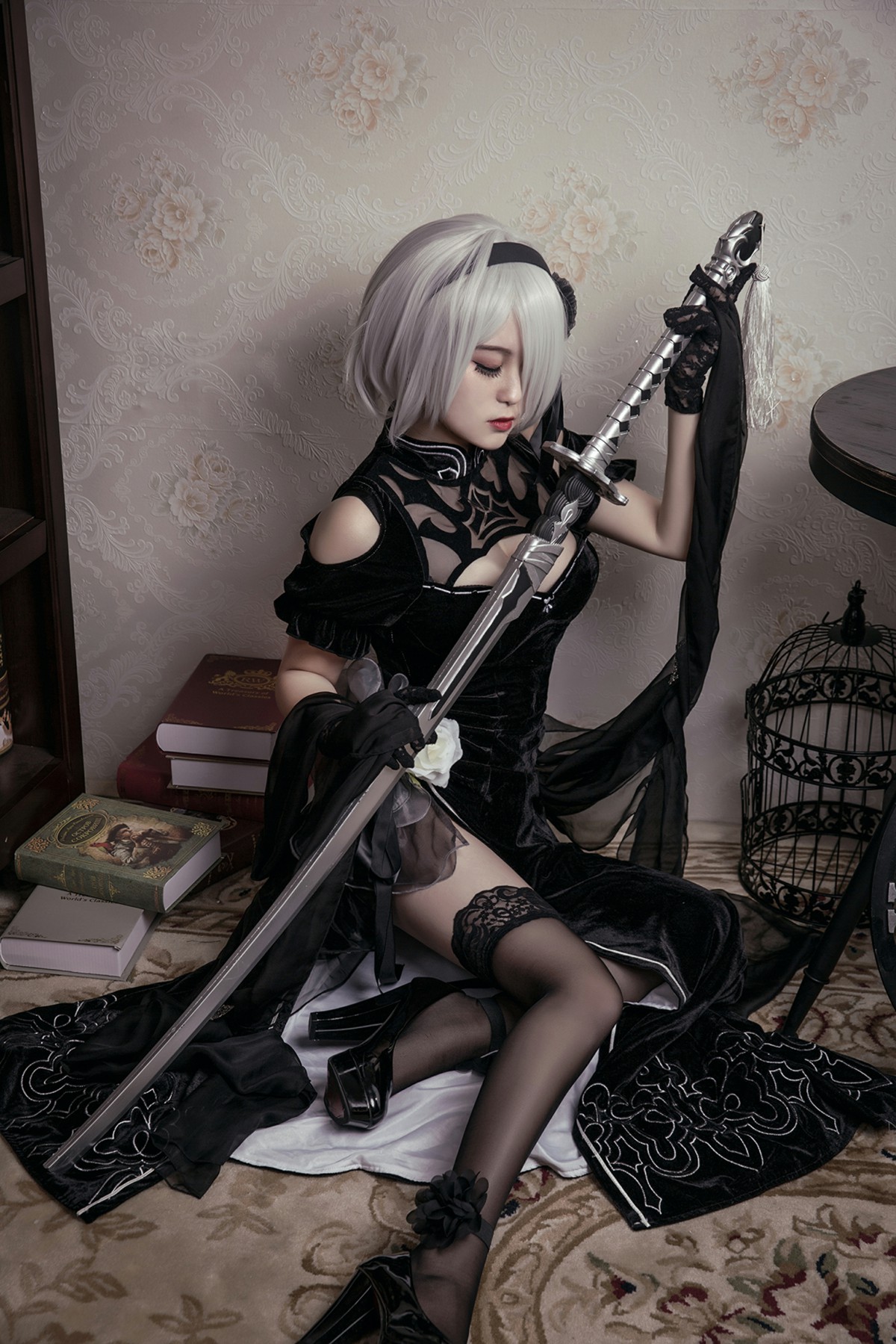 图片[40]-[Cosplay]穿旗袍的2B小姐姐 – COSPLAY-瞬颜部落