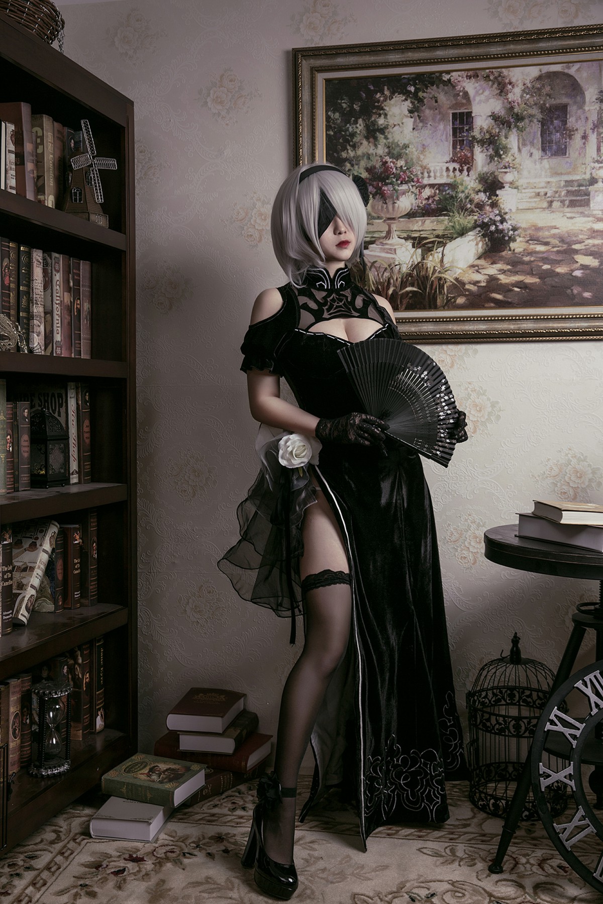 图片[44]-[Cosplay]穿旗袍的2B小姐姐 – COSPLAY-瞬颜部落