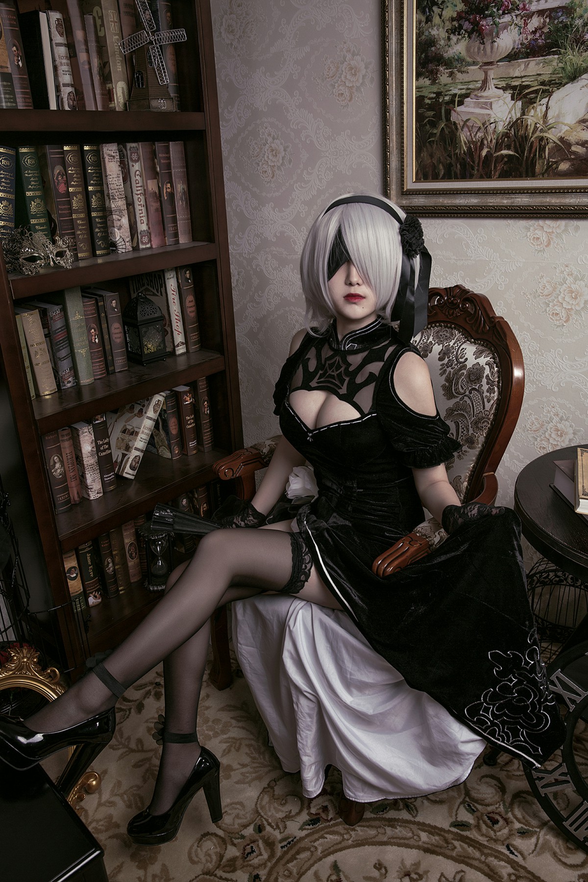 图片[43]-[Cosplay]穿旗袍的2B小姐姐 – COSPLAY-瞬颜部落