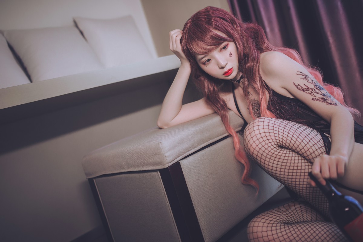 图片[29]-疯猫ss -黑色吊带袜 – COSPLAY-瞬颜部落