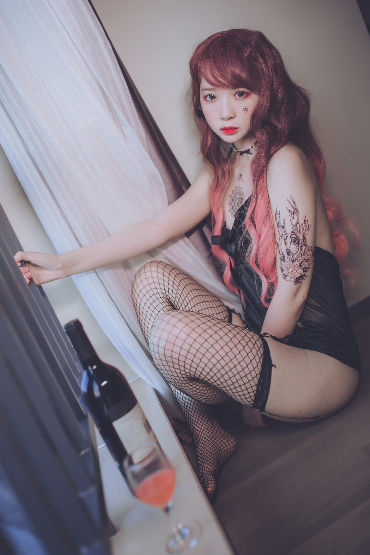 图片[38]-疯猫ss -黑色吊带袜 – COSPLAY-瞬颜部落