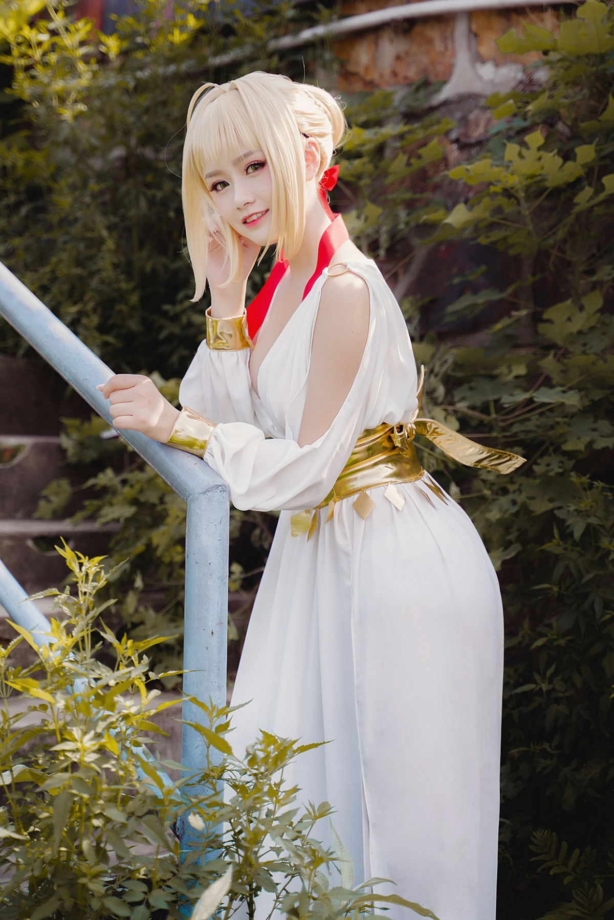 图片[2]-甜美女神 白裙飘逸难以抵挡的诱惑 – COSPLAY-瞬颜部落