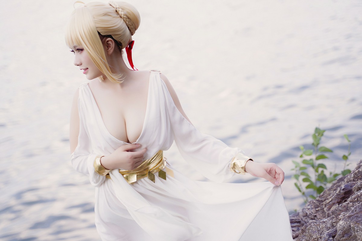 图片[4]-甜美女神 白裙飘逸难以抵挡的诱惑 – COSPLAY-瞬颜部落