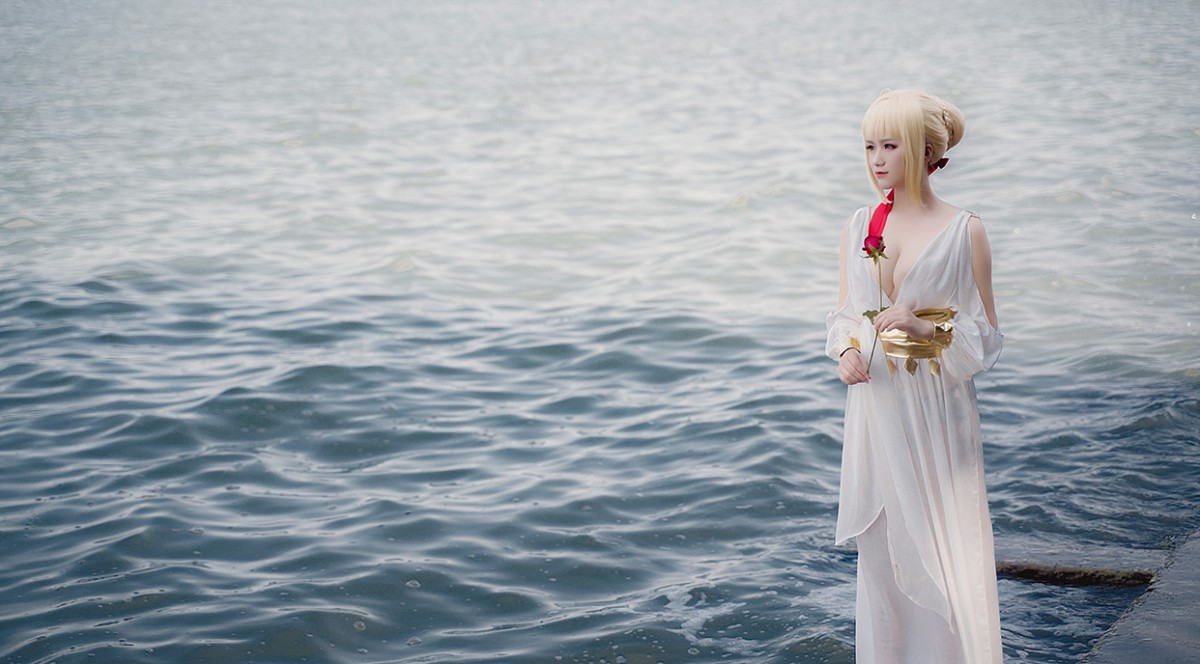 图片[7]-甜美女神 白裙飘逸难以抵挡的诱惑 – COSPLAY-瞬颜部落