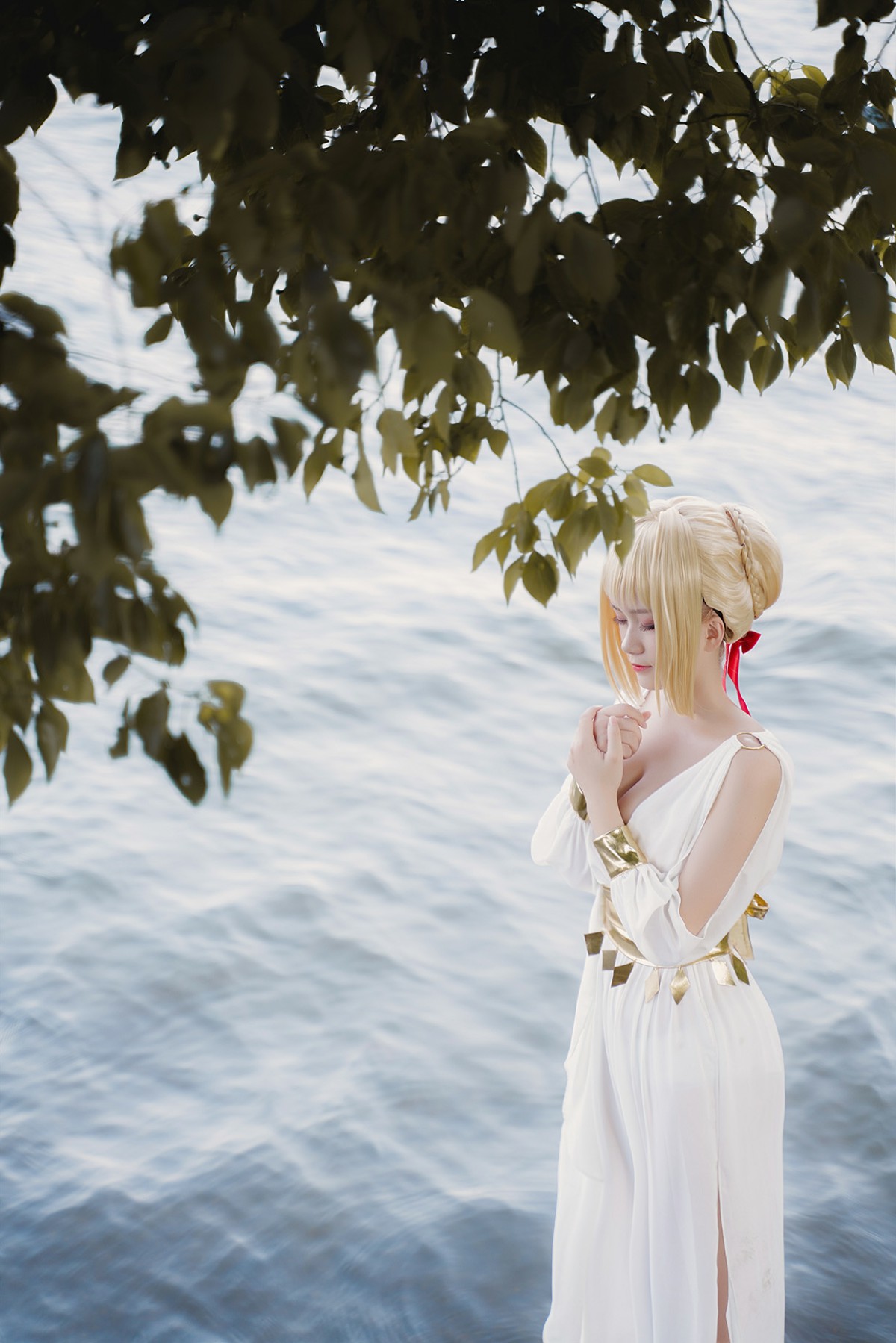 图片[23]-甜美女神 白裙飘逸难以抵挡的诱惑 – COSPLAY-瞬颜部落