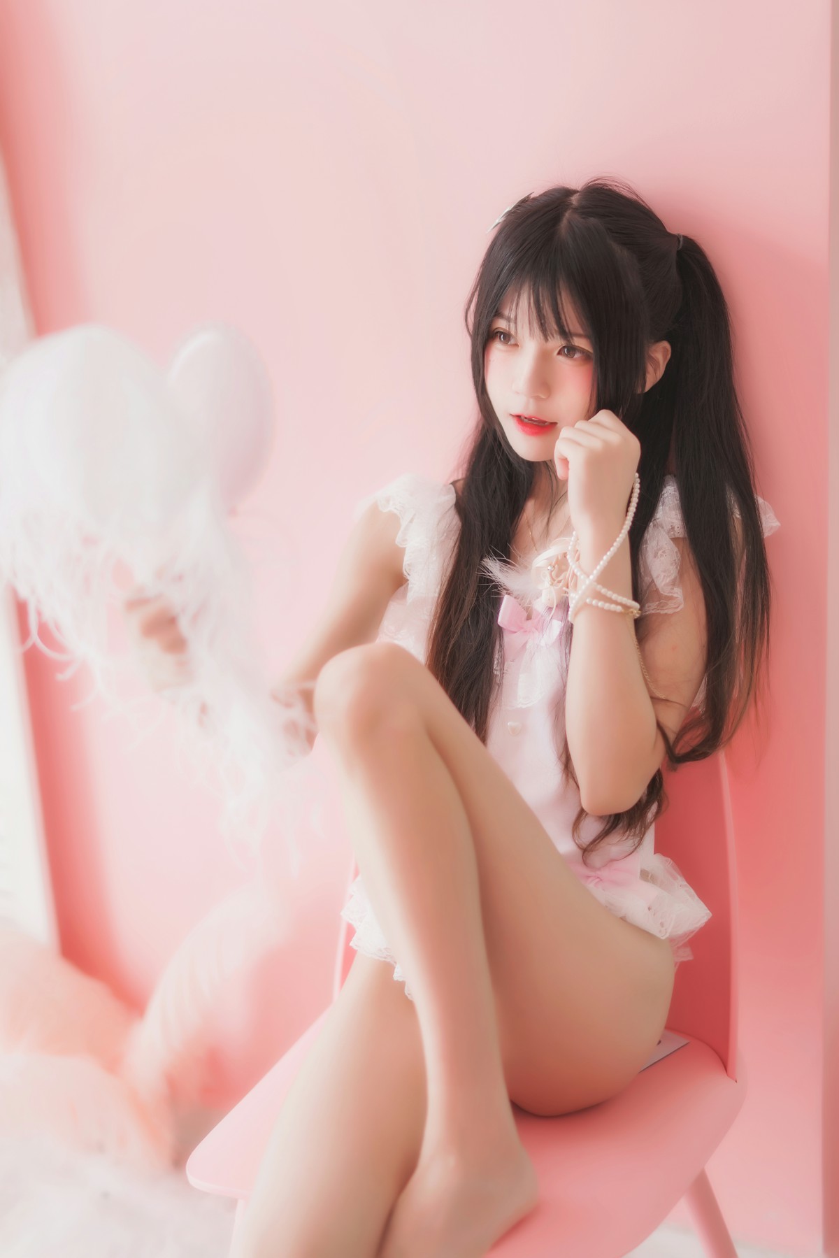 萝莉风COS 桜桃喵 –粉色浴缸 – COSPLAY-瞬颜部落
