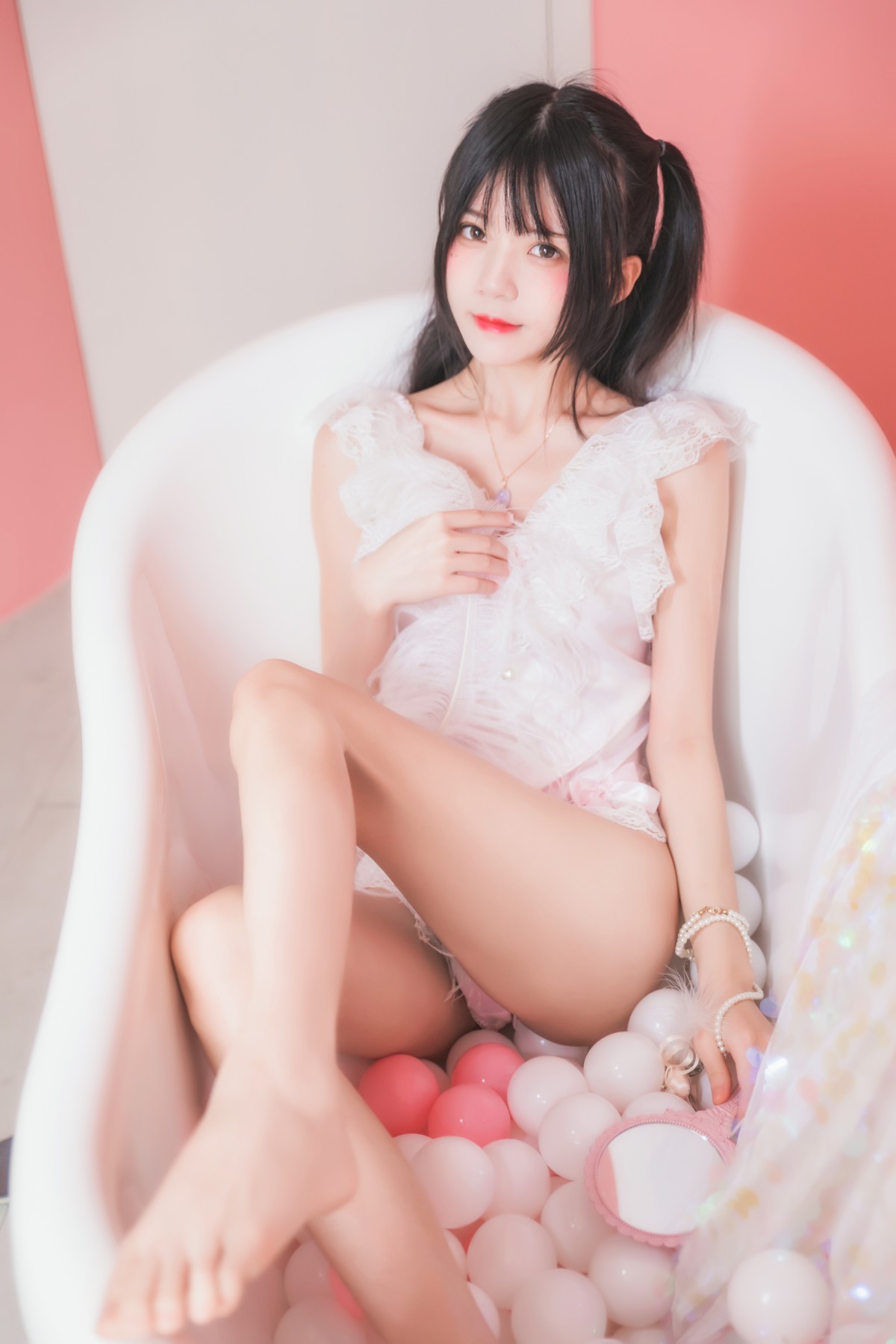 图片[9]-萝莉风COS 桜桃喵 –粉色浴缸 – COSPLAY-瞬颜部落