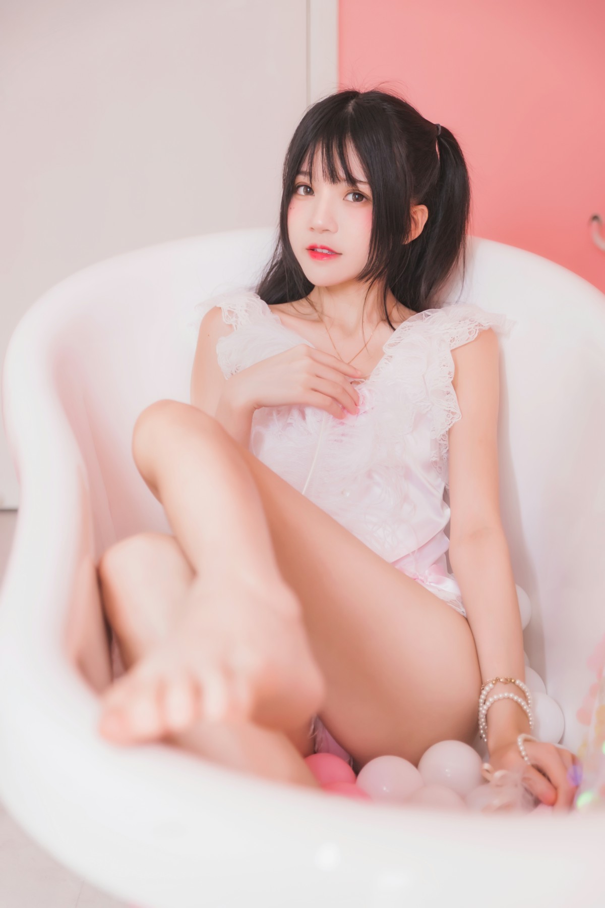 图片[10]-萝莉风COS 桜桃喵 –粉色浴缸 – COSPLAY-瞬颜部落