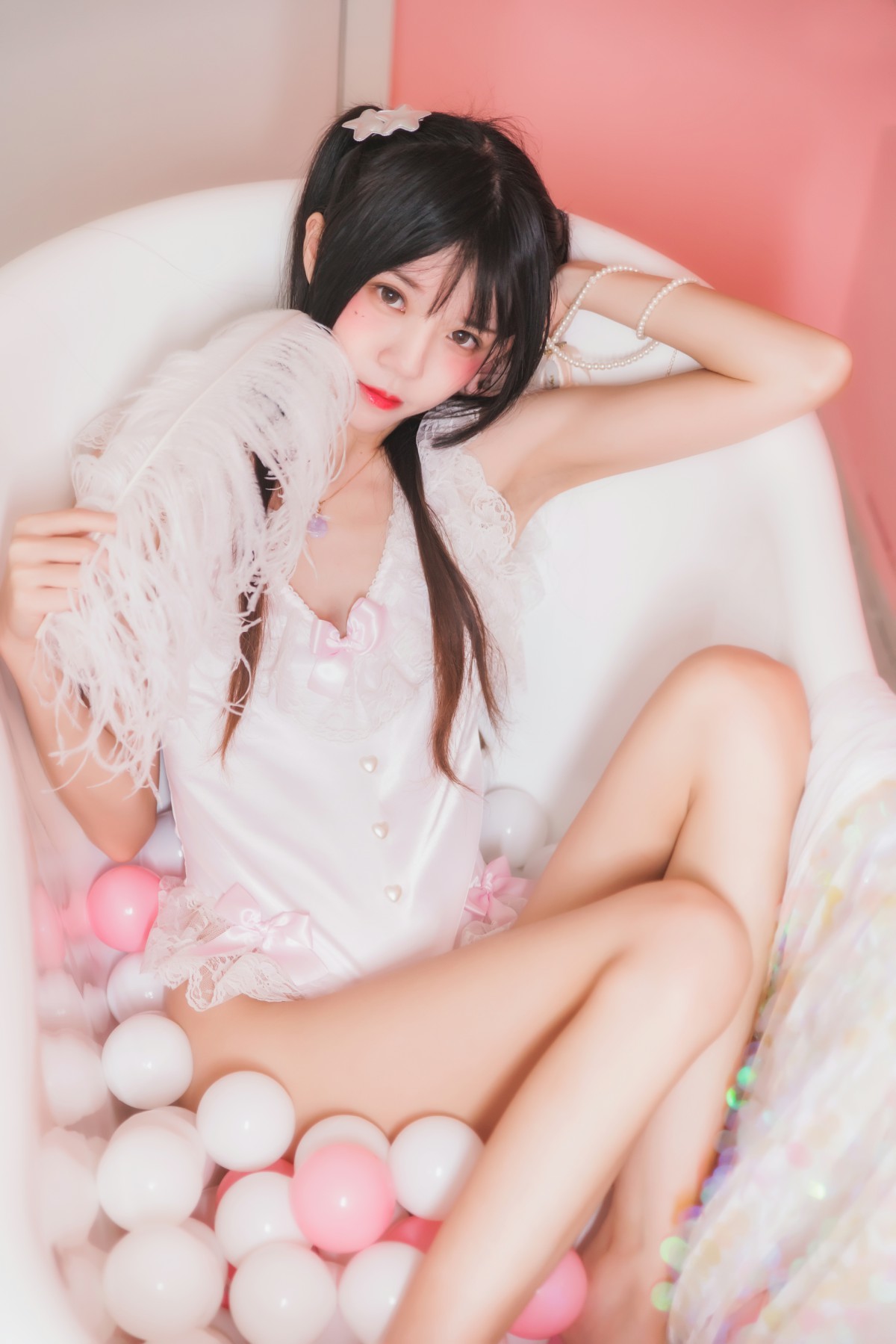 图片[16]-萝莉风COS 桜桃喵 –粉色浴缸 – COSPLAY-瞬颜部落