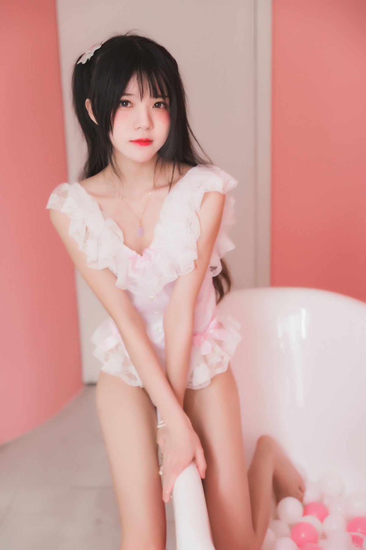 图片[24]-萝莉风COS 桜桃喵 –粉色浴缸 – COSPLAY-瞬颜部落