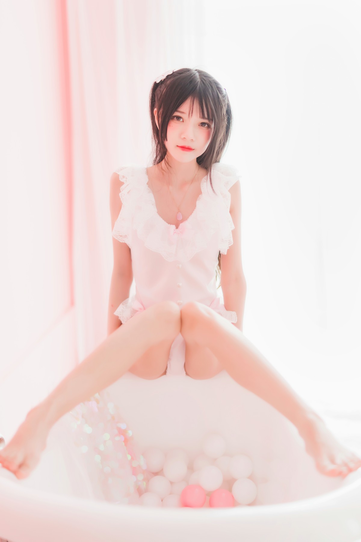 图片[39]-萝莉风COS 桜桃喵 –粉色浴缸 – COSPLAY-瞬颜部落