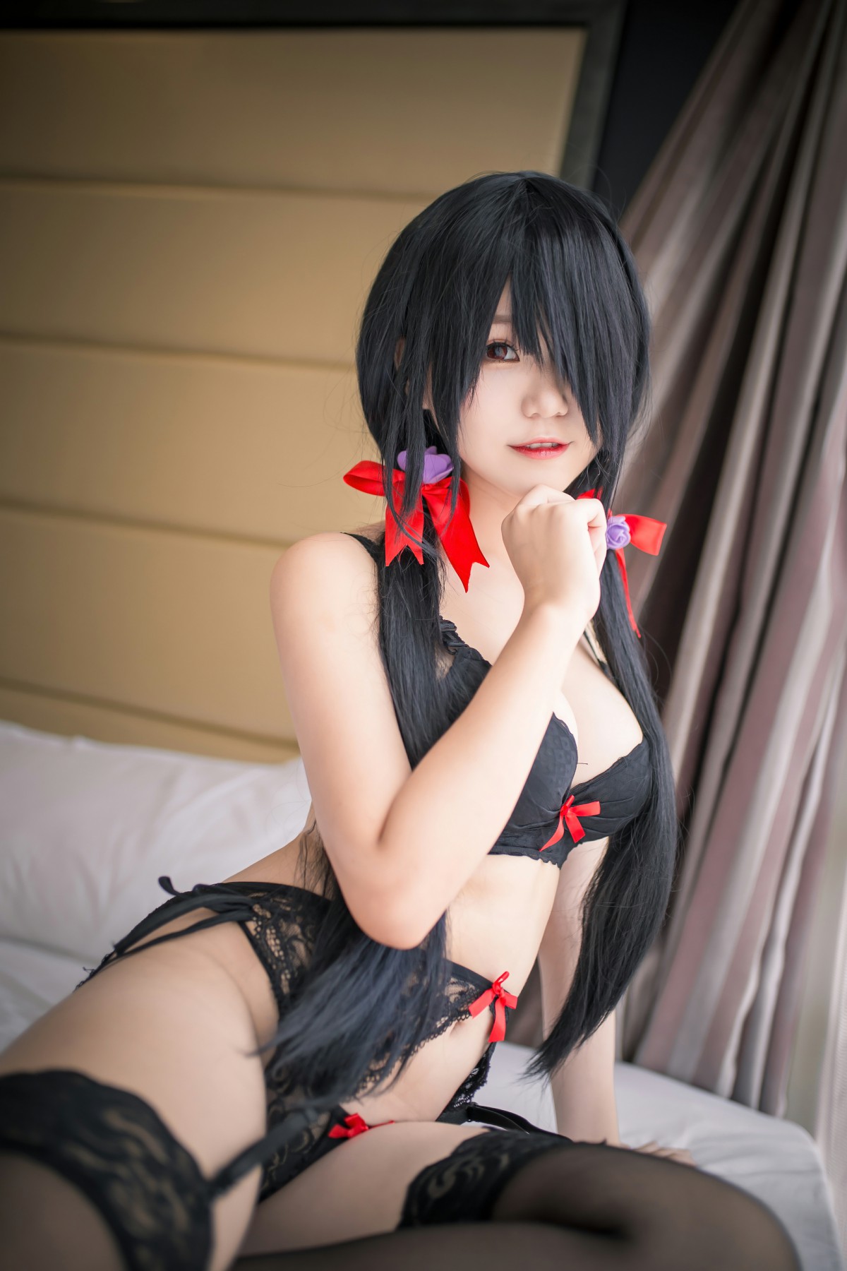 图片[2]-性感人气COSER Yoko宅夏Cos – 狂三内衣 – COSPLAY-瞬颜部落