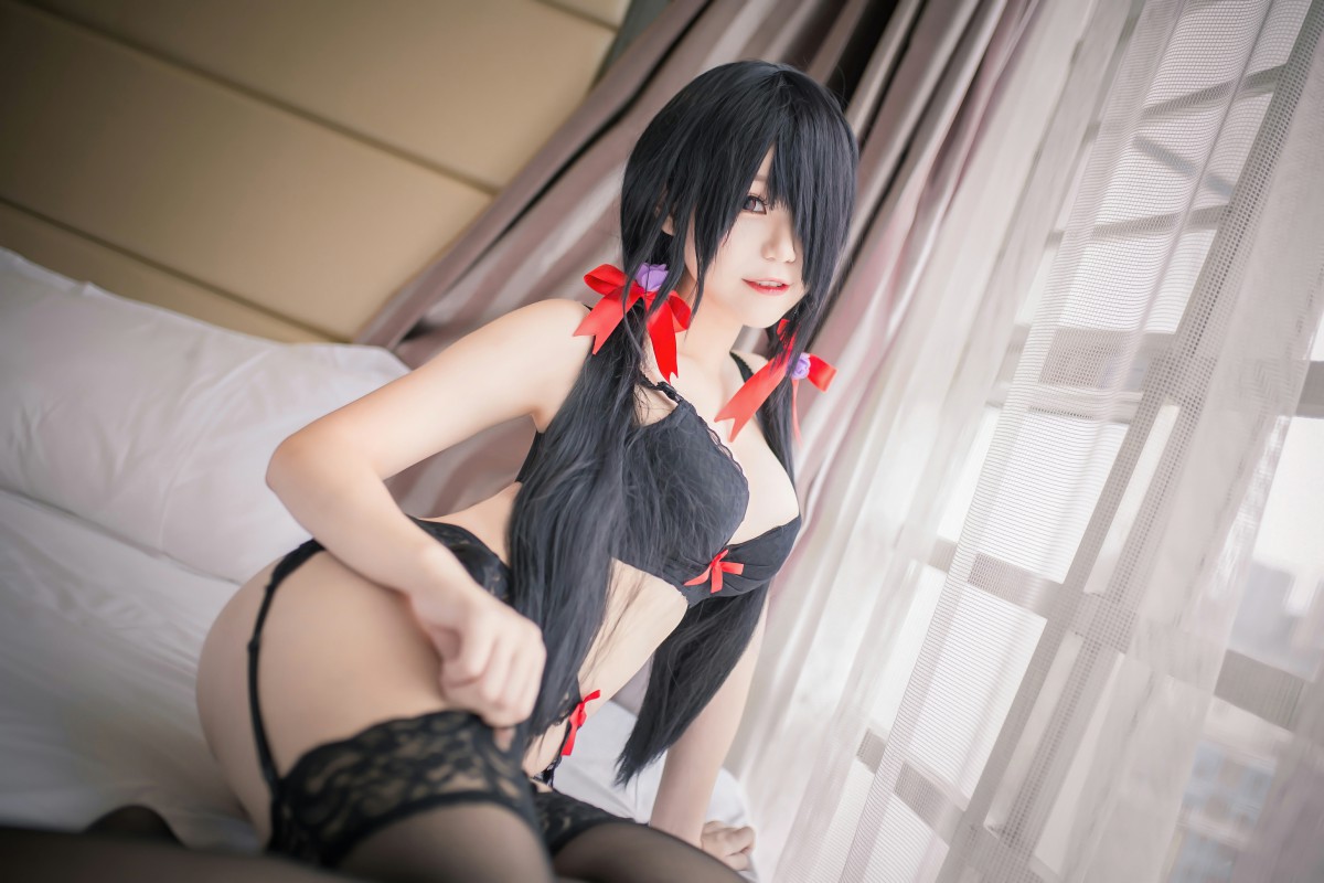 性感人气COSER Yoko宅夏Cos – 狂三内衣 – COSPLAY-瞬颜部落