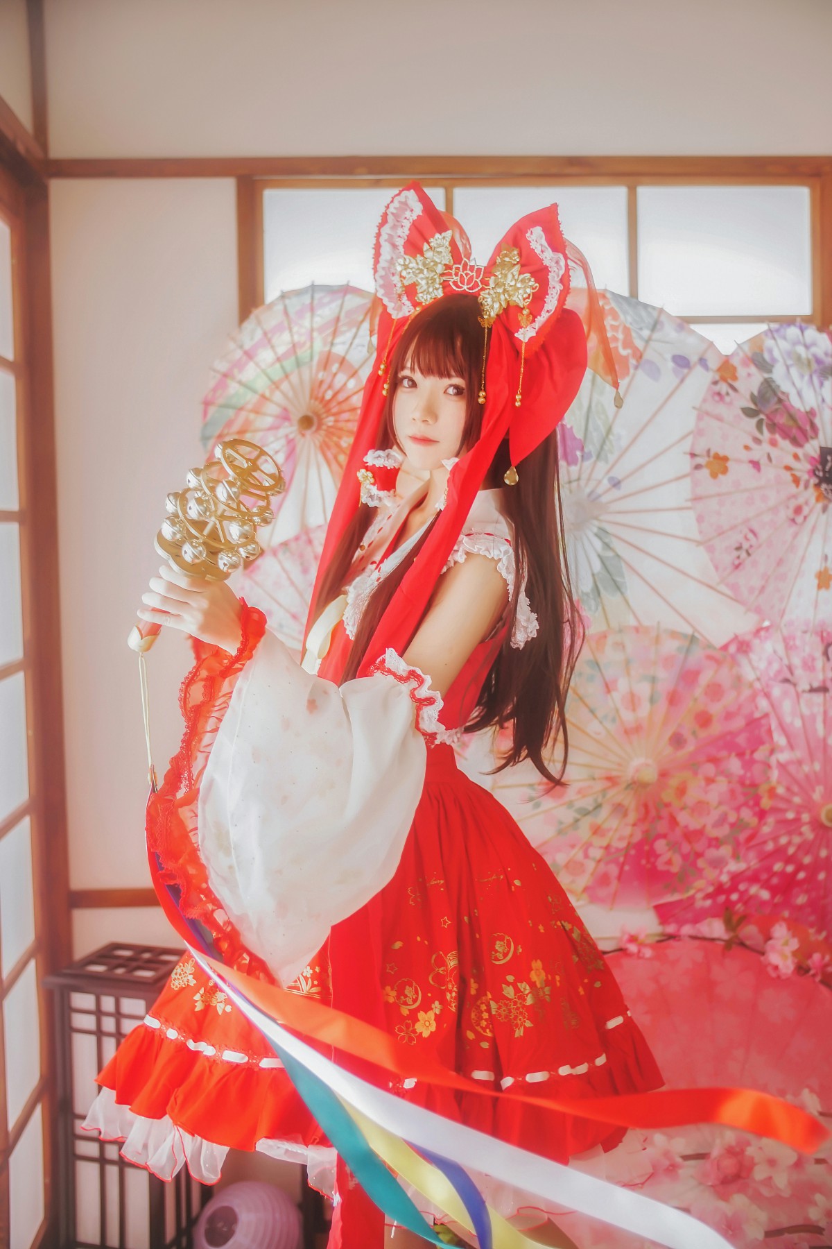 图片[6]-萝莉风COS 桜桃喵 – 灵梦 新年快乐 – COSPLAY-瞬颜部落