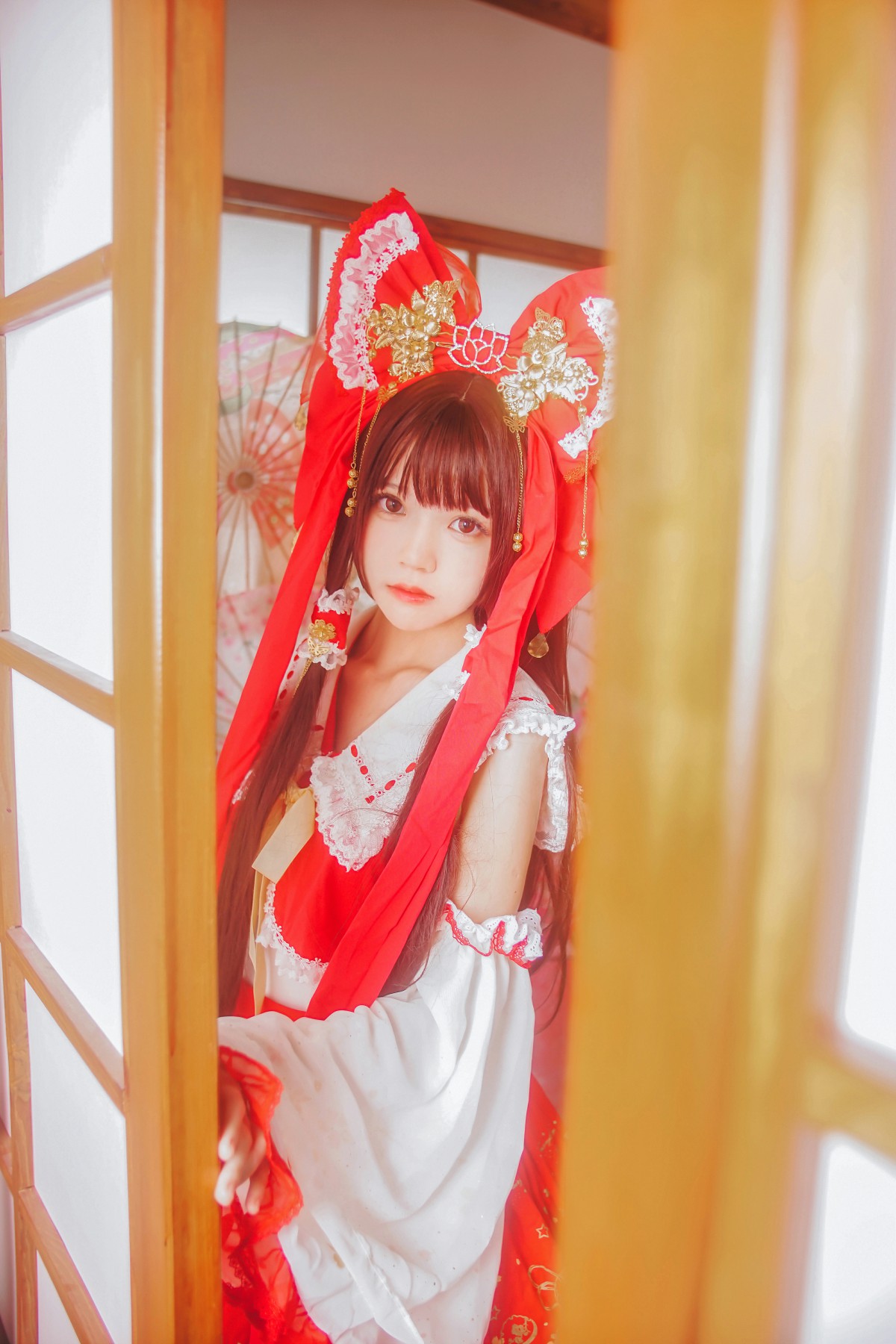 图片[9]-萝莉风COS 桜桃喵 – 灵梦 新年快乐 – COSPLAY-瞬颜部落